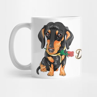 I love my Dachshund - rose! Especially for Doxie owners! Mug